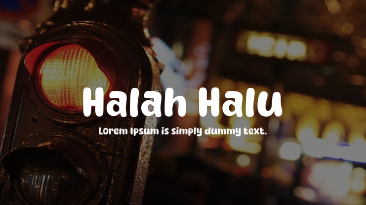 Halah Halu Font