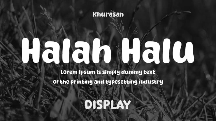 Halah Halu Font