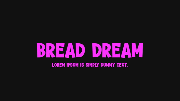 Bread Dream Font
