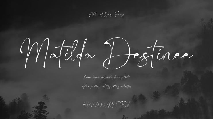 Matilda Destinee Font