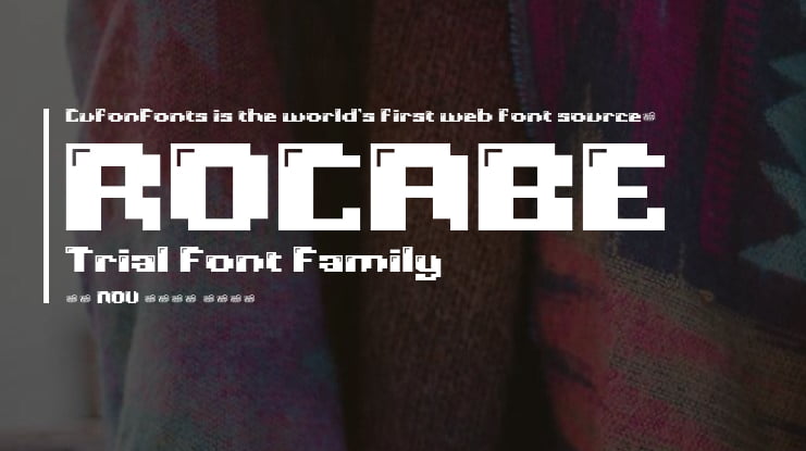 ROCABE Trial Font