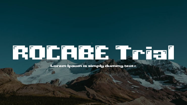 ROCABE Trial Font