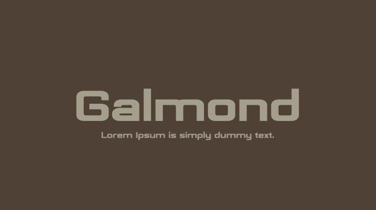 Galmond Font