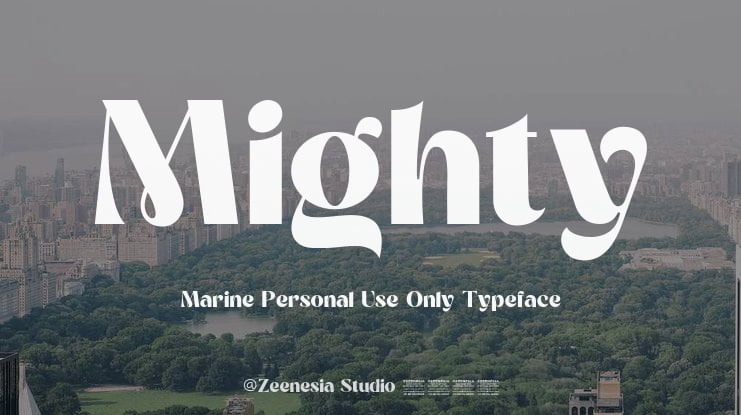 Mighty Marine Personal Use Only Font