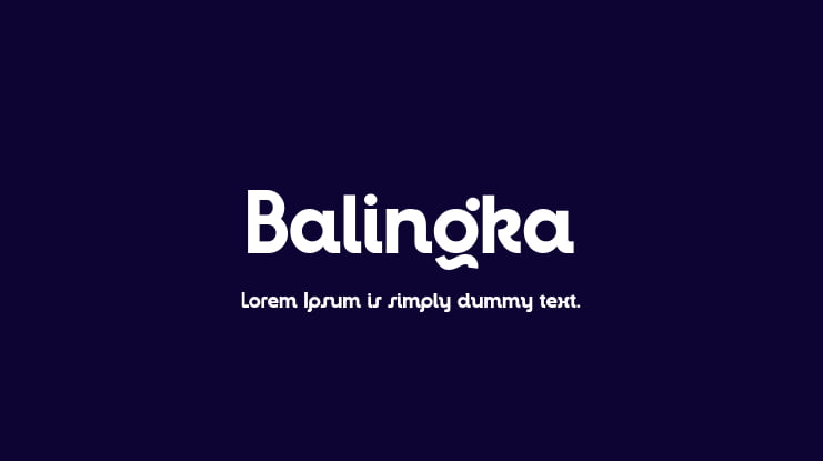 Balingka Font Family
