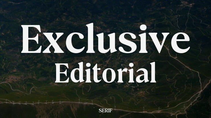 Exclusive Editorial Font
