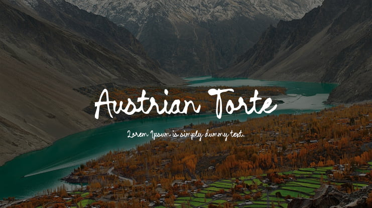 Austrian Torte Font