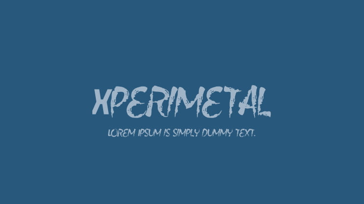 Xperimetal Font