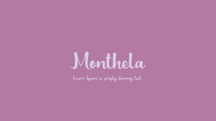 Monthela Font