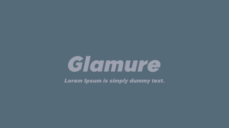 Glamure Font
