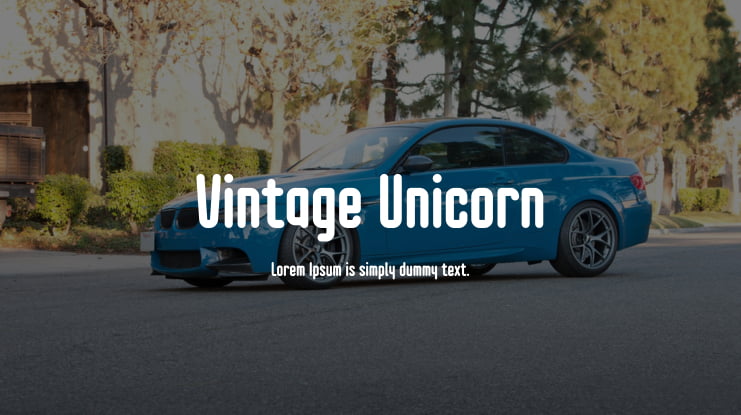 Vintage Unicorn Font