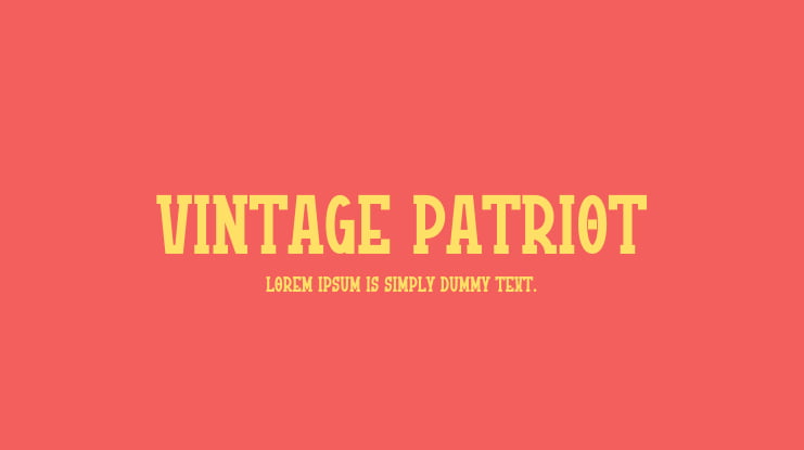 Vintage Patriot Font