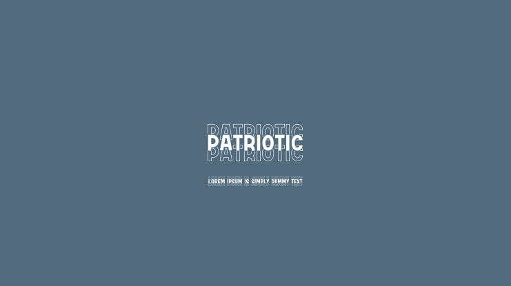 Patriotic Font
