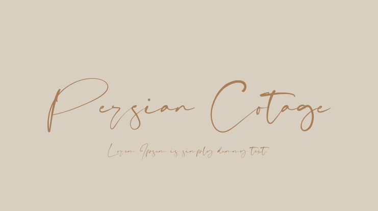 Persian Cotage Font