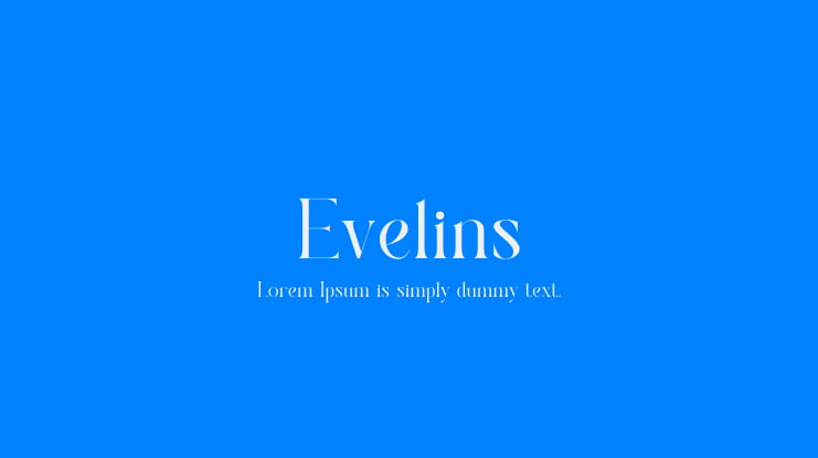 Evelins Font