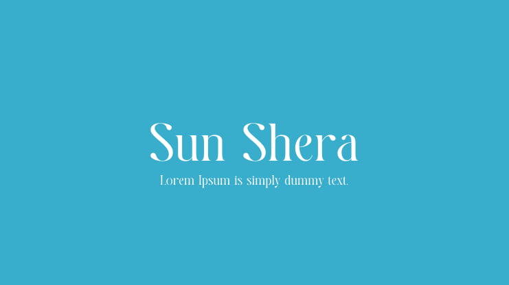 Sun Shera Font