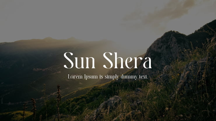 Sun Shera Font