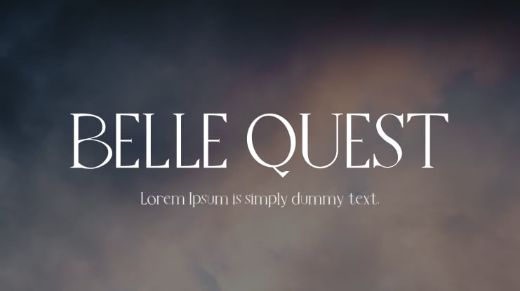 BELLE QUEST Font