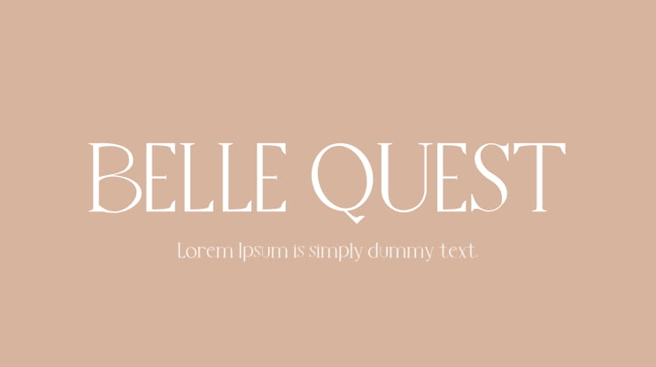 BELLE QUEST Font