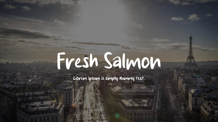 Fresh Salmon Font