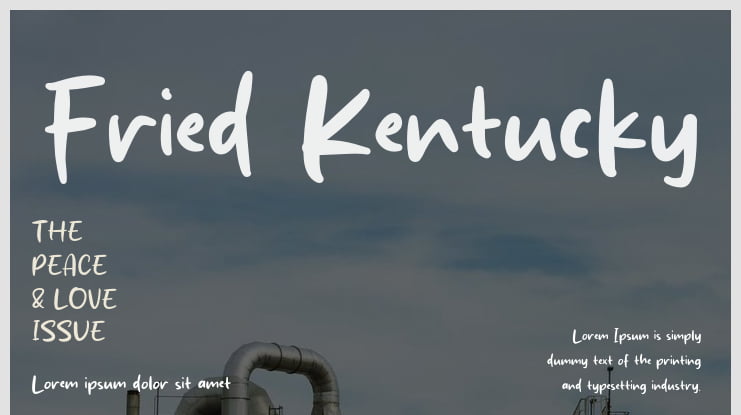 Fried Kentucky Font