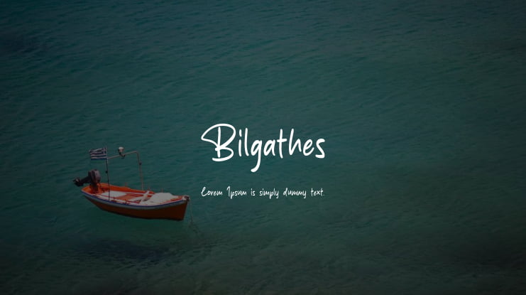 Bilgathes Font