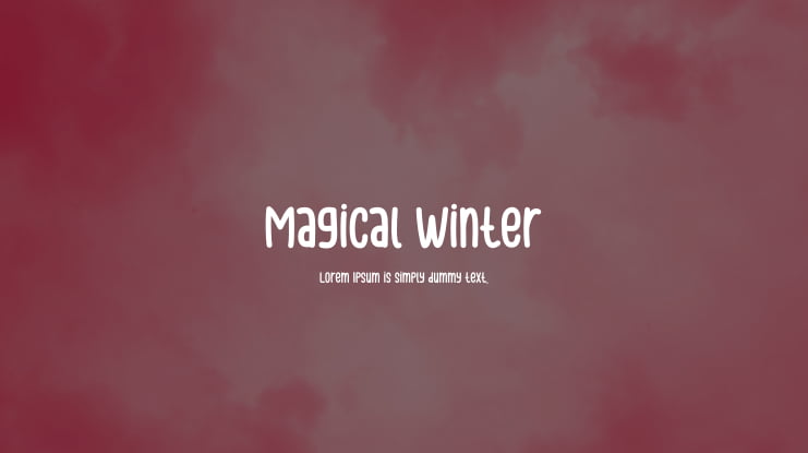 Magical Winter Font