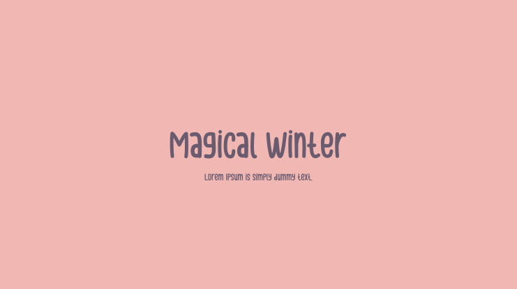 Magical Winter Font