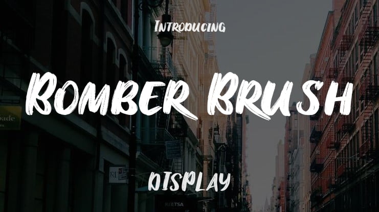 Bomber Brush Font