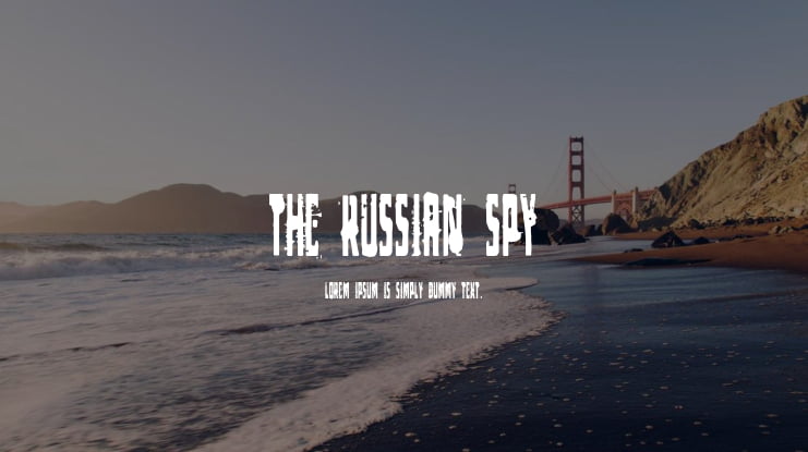 The Russian Spy Font