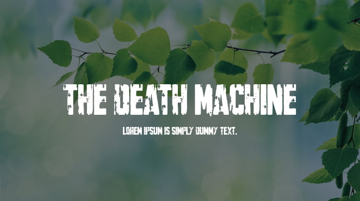 The Death Machine Font