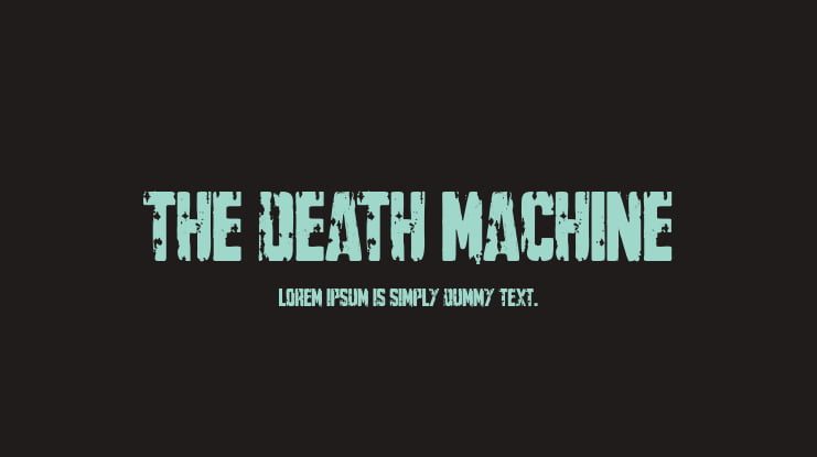 The Death Machine Font