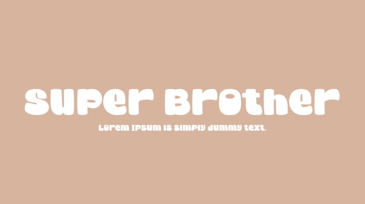 Super Brother Font