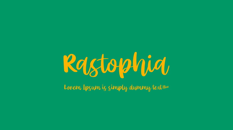 Rastophia Font