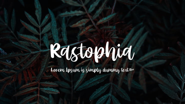 Rastophia Font