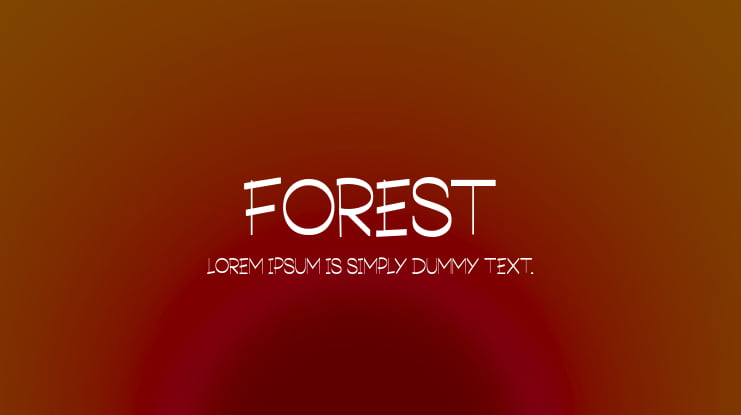 Forest Font Family