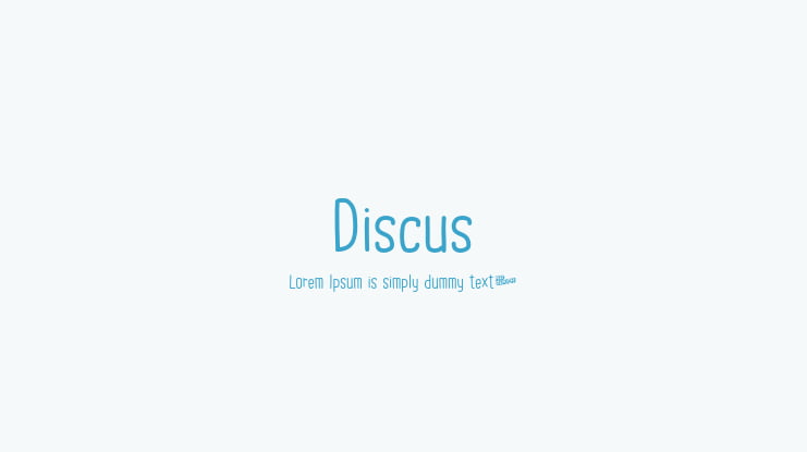 Discus Font