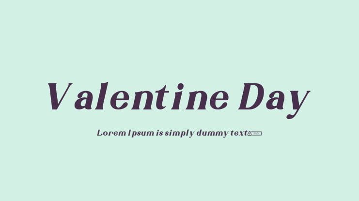 Valentine Day Font