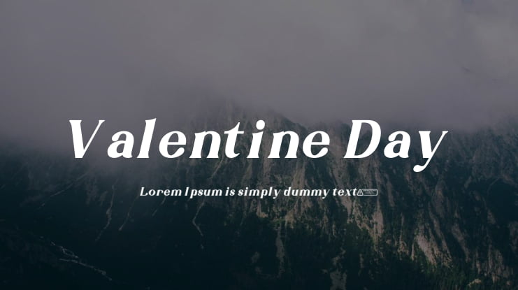 Valentine Day Font