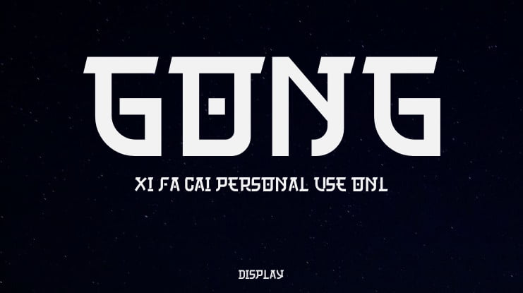 Gong Xi Fa Cai PERSONAL USE ONL Font