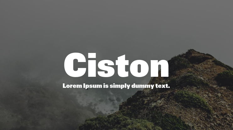 Ciston Font