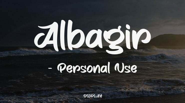 Albagir - Personal Use Font