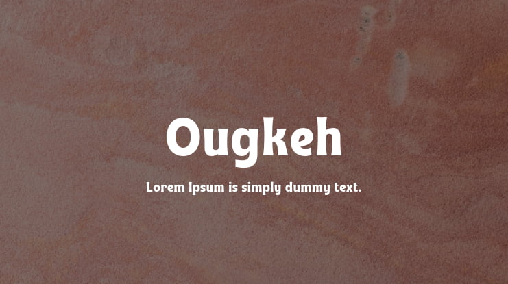 Ougkeh Font Family