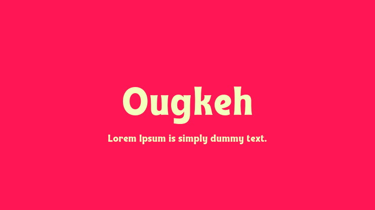 Ougkeh Font Family