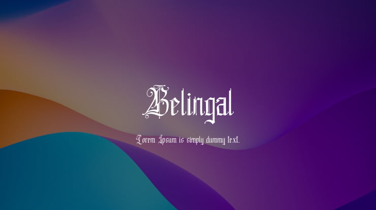 Belingal Font