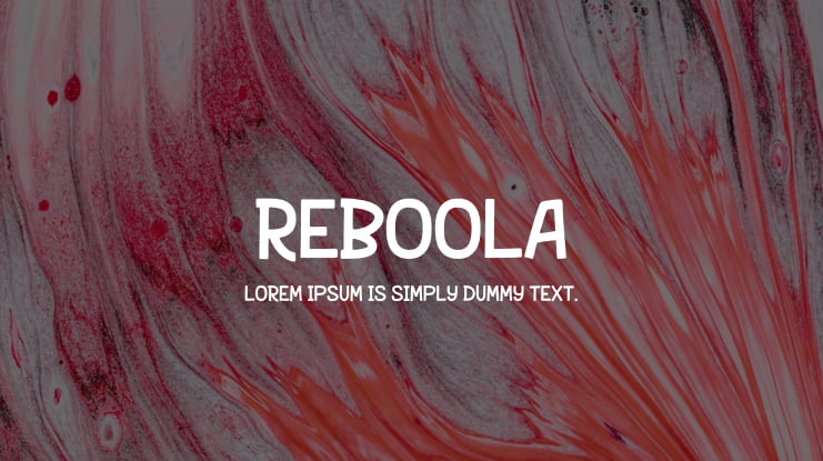 REBOOLA Font