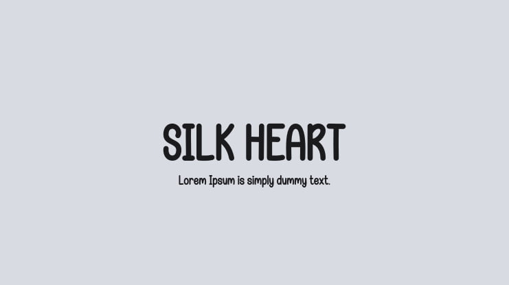 SILK HEART Font