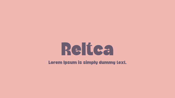 Reltca Font