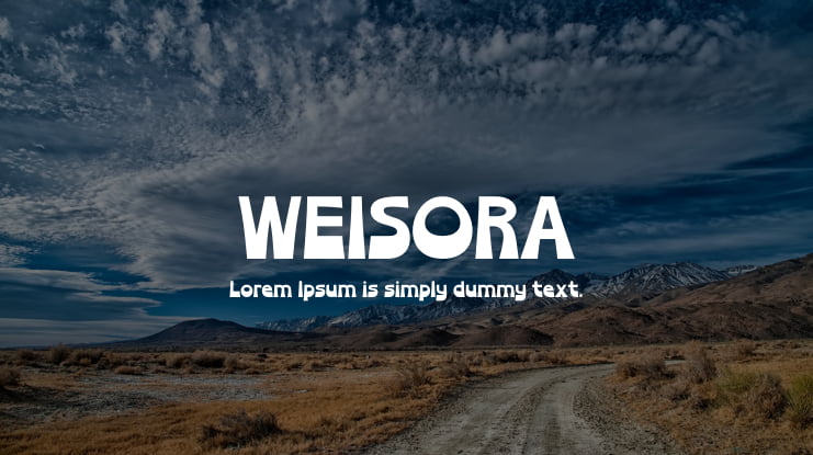 WEISORA Font