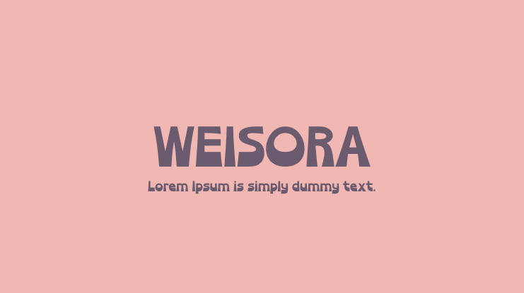 WEISORA Font